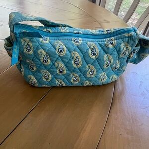 Vera Bradley Shoulder Bag Blue Green Paisley